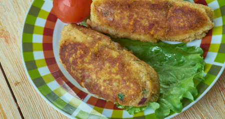 Selsig Morgannwg - Glamorgan sausage.  traditional Welsh vegetarian sausage for which the main...