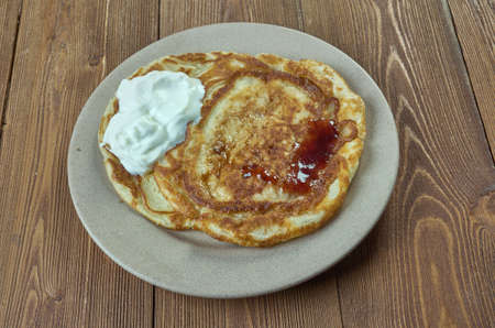 Ffroes  - Welsh pancakes, close upの写真素材