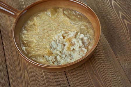 Teurgoule -  rice pudding that is a speciality of Normandyの写真素材