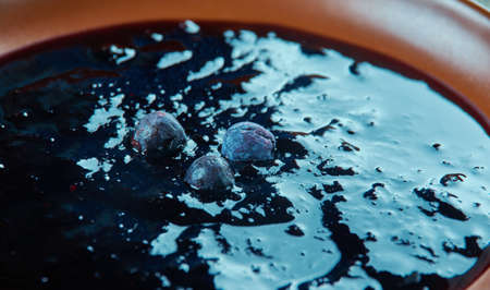 Powidl - is a zwetschgen stew. Unlike jam or marmalade,の写真素材