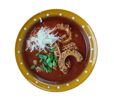 Menudo - traditional Mexican soup, made with beef stomach