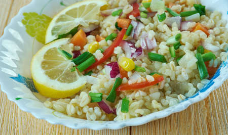 Mexican Wheat Berry Salad .Original Mexican dishの写真素材