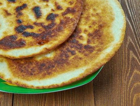 Chalpak - Thin Uzbek flapjackの写真素材