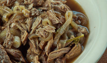 Carne mechada - beef  from South-Americaの写真素材