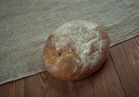 zhitnik  - Russian traditional round breadの写真素材