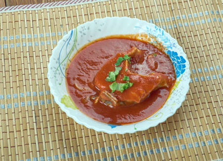 Chettinad Meen Kuzhambu - South Indian Chettinad Curryの写真素材