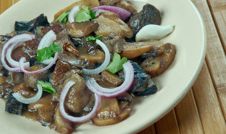Khoresh-e qarch - Mushroom Iranian Cooking.Persian cuisineの写真素材