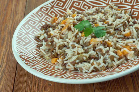 Dampokhtak - Persian Rice with lentils .  Iranian foodの写真素材