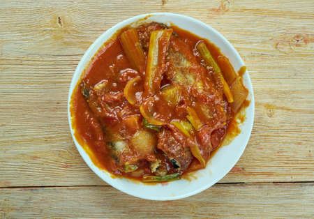 Karuvadu Kuzhambu - south Indian Spicy Dry Fish Curry.の写真素材