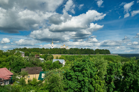 View of Vladimir city, Russia. June 22, 2017. Gold ring of Russia.のeditorial素材