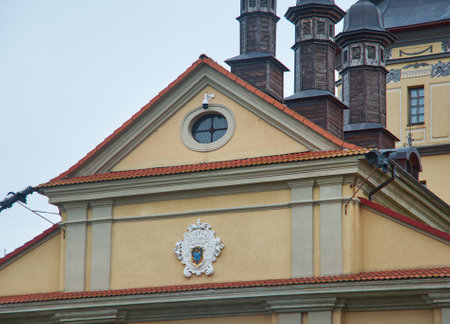 Nesvizh Castle World Heritage Site.July 1, 2017. Radziwill castle in Nesvizh, Belarusのeditorial素材