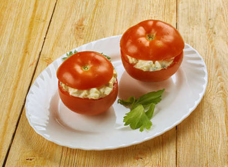 Tomates Monegasque -Stuffed italian tomatoes