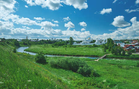 St. Pokrovsky female monastery in a Suzdal. Golden Ring of Russia Travel