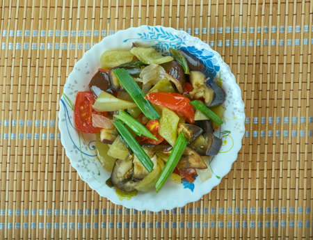 Esii patlican - Sour aubergines, Turkish cuisineの写真素材