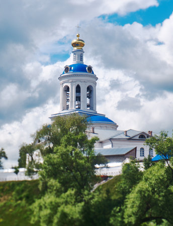 Orthodox monastery in the village of Bogolyubovo,Vladimir oblast. Russiaのeditorial素材