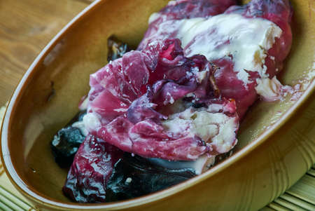 German Red Cabbage Rolls - Rotkohlの写真素材