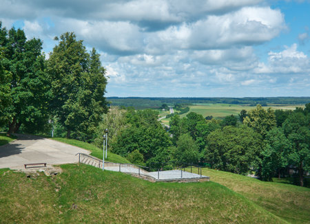Ruins of Castle, ruins of the castle in the city of Novogrudok. Belarus. 6 July 2017