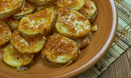 Easy Crispy Parmesan Garlic Roasted Baby Potatoesの写真素材