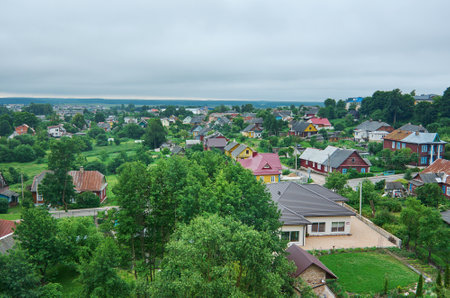 View of the old architecture in Novogrudok, Belarus, 6 July 2017のeditorial素材