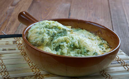 Firinda Kabak Mucveri - Turkish dish, zucchini casseroleの写真素材