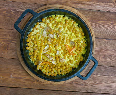 Coconut Chickpea Korma -  Indian foodsの写真素材