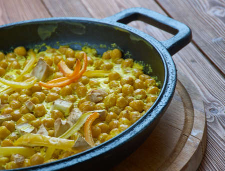 Coconut Chickpea Korma -  Indian foodsの写真素材