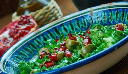 Zeytin piyazi - Olive Turkish saladの写真素材