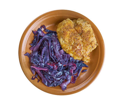 North Croatian Red Cabbage Stew, Traditional Balkan dishの写真素材