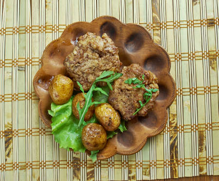 German Fried Meat Patties  - Frikadellenの写真素材