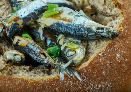 ahvenkukko - Finnish fish rye pieの写真素材