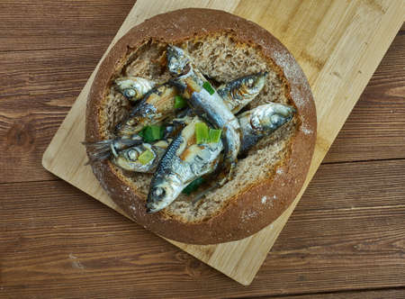 ahvenkukko - Finnish fish rye pieの写真素材