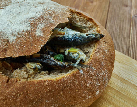 ahvenkukko - Finnish fish rye pie