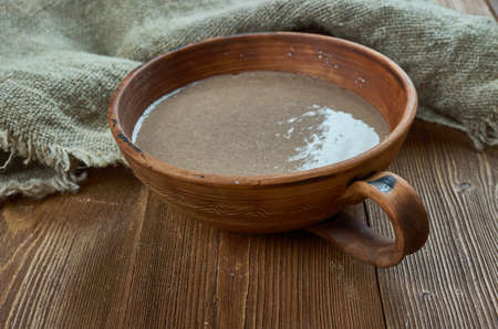 Hausa Koko - Spicy Millet Porridge from Sudan to Nigeria, West African street foodsの写真素材