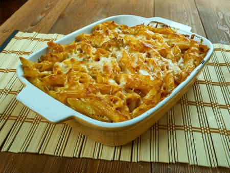 Crockpot Million Dollar Pasta ,  traditional baked pasta but is made entirely in the slow cooker, even the noodles.の写真素材