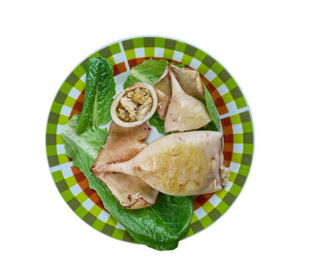 Kalamar dolmasÄ± - stuffed squid, Turkish cuisine