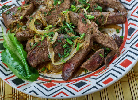 tzhvzhik - Armenian dish from beef liverの写真素材