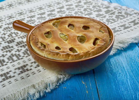 Banbury Apple Pie in Oxfordshire, english cuisineの写真素材