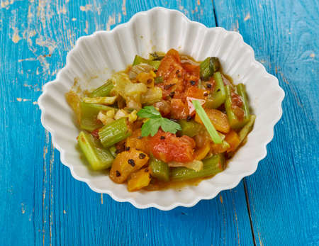 Daraba - vegetable stew,  cuisine of Chad, African cuisineの写真素材