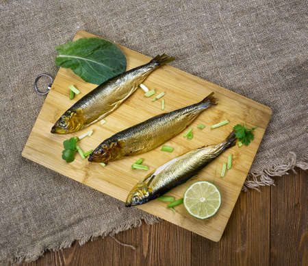 savukala - Finnish smoked fish, Baltic herringの写真素材