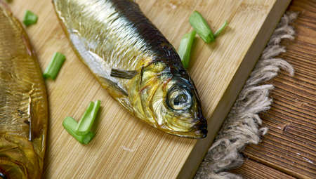 savukala - Finnish smoked fish, Baltic herringの写真素材