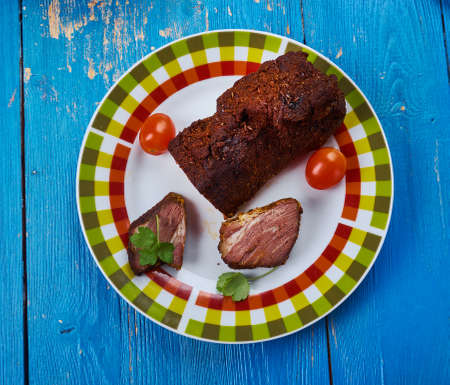 Perinteinen hapanpaisti - Swedish baked marinated beefの写真素材