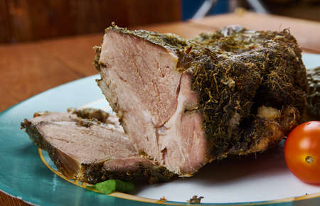 Julskinka - Scandinavian Christmas ham,  tradition is believed to have begun among Germanic peoples の写真素材
