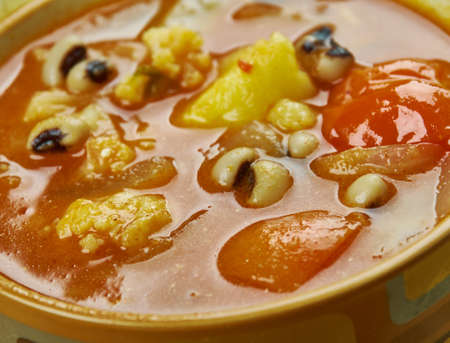 Black-Eyed Pea Soup with Tomatoesの写真素材