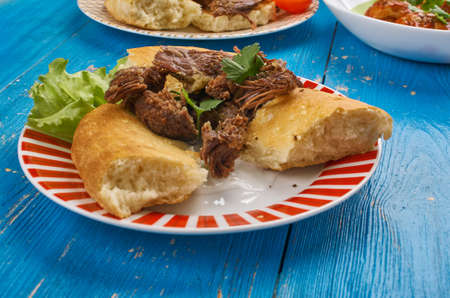 Turkish Kuzu Tandir - dish of baked lambの写真素材