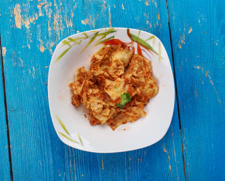 Chechebsa - Berbere Kibe Breakfast, Ethiopian Foodの写真素材