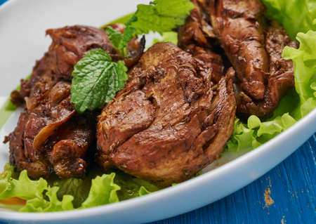 Nar Soslu Tavuk Tarifi - chicken in pomegranate sauce, Turkish dishの写真素材