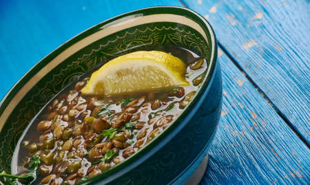 Palak Ki Daal Dhaba Style , lentils cooked with spinach, Indian Cuisineの写真素材