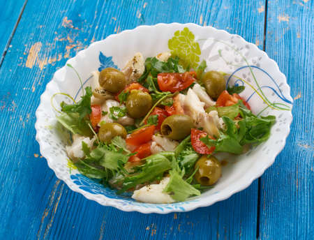 Baccala Salad - Portuguese cuisineの写真素材