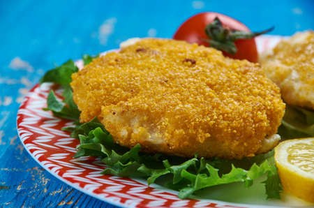 Viskoekies - Traditional  Cod Fish Cakes , close upの写真素材