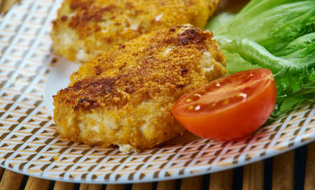 Acadian Salt Cod Fish Cakes  from Prince Edward Island.Canadian food の写真素材